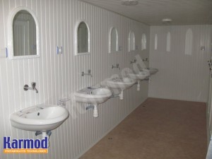 كرفانان حمامات متنقله للبيع